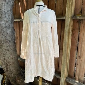 NWT CP Shades Linen Jasmine Dress / Tunic - Light Pink - Size Small